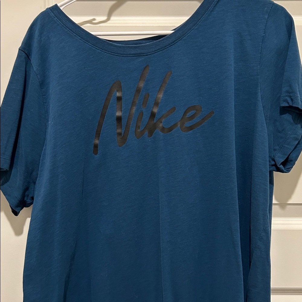 Nike Teal Shirt with Black Logo